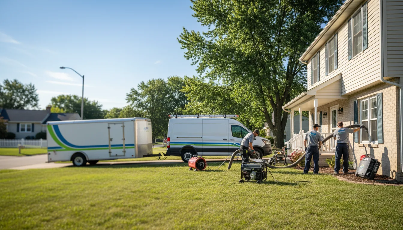 Flooded Basement Restoration And Cleanup With Repair in Minden City, MI near me